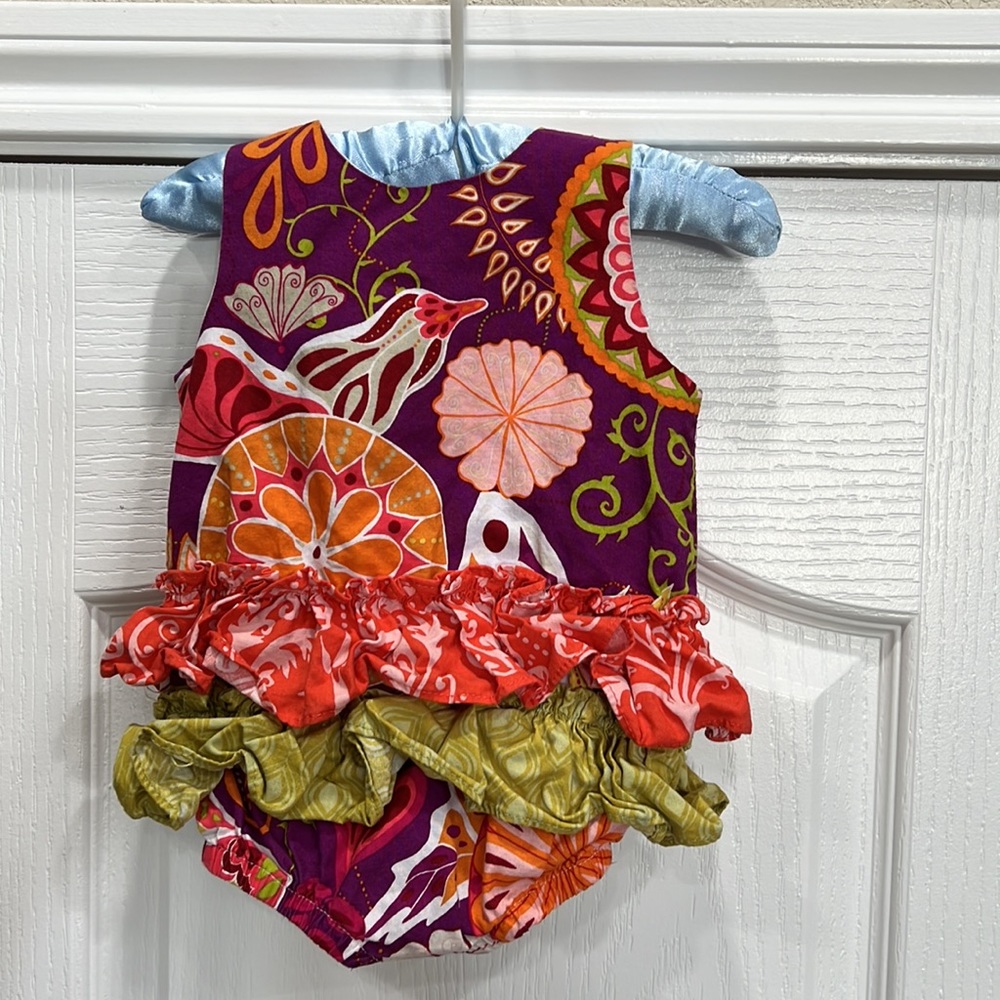 Ricrac & Ruffles Boutique Onesie Romper 0-3 months